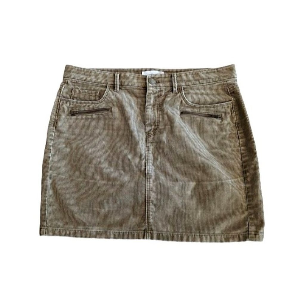Ann Taylor Loft Corduroy Brown Mini Skirt Women's Size 32